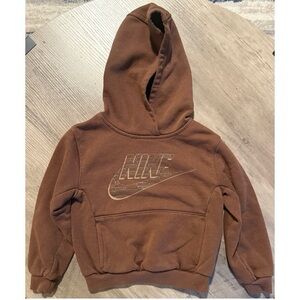 Nike Kids Brown Pullover Hoodie. Size 3-4.